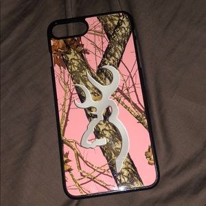 Browning pink camp phone case. iPhone 7 Plus.